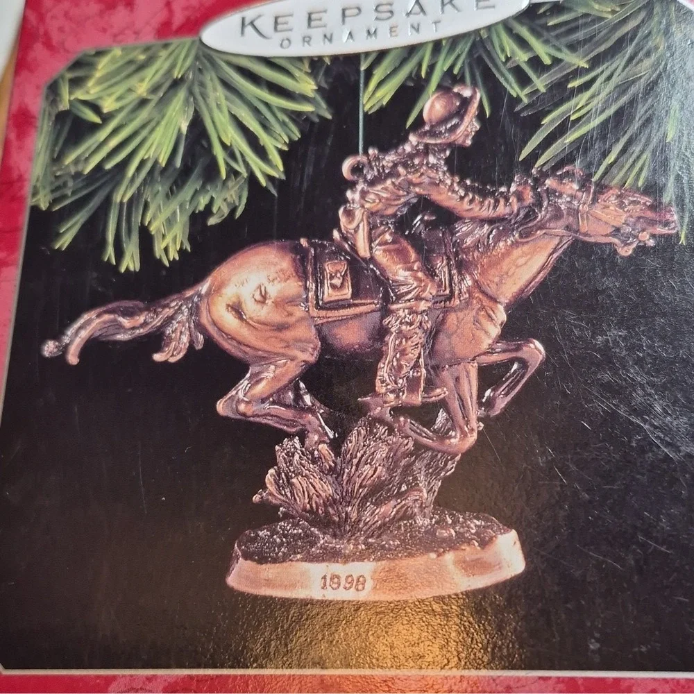 Hallmark Keepsake Pony Express Rider Ornament The Old West 1998